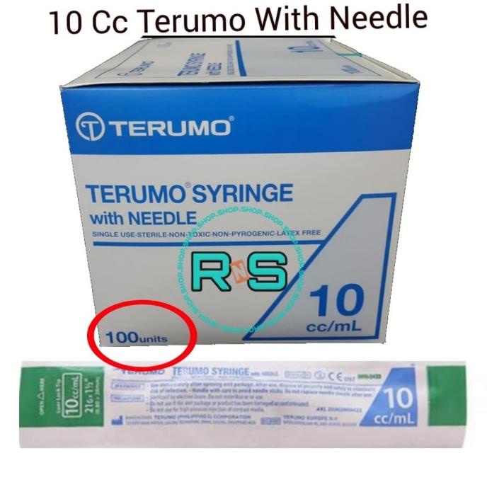 Terumo Syringe 10 Cc Spuit 10 Ml Terumo Isi 100