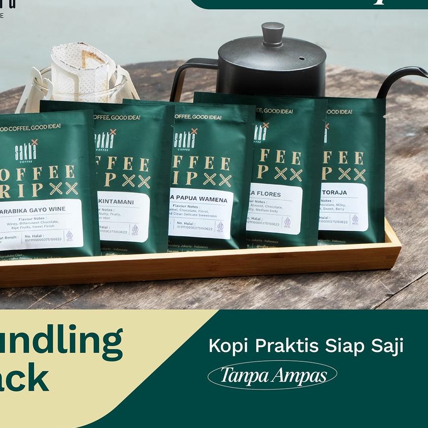 

✫ Drip Bag Arabica Kopi Instan Siap Seduh 5 Dan 10 Pcs ☑