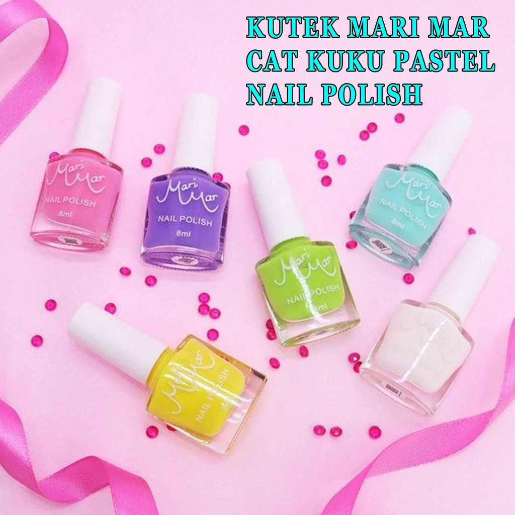 Kutek Mari Mar/Cat Kuku Pastel/ Nail polish/8ml 1pcs