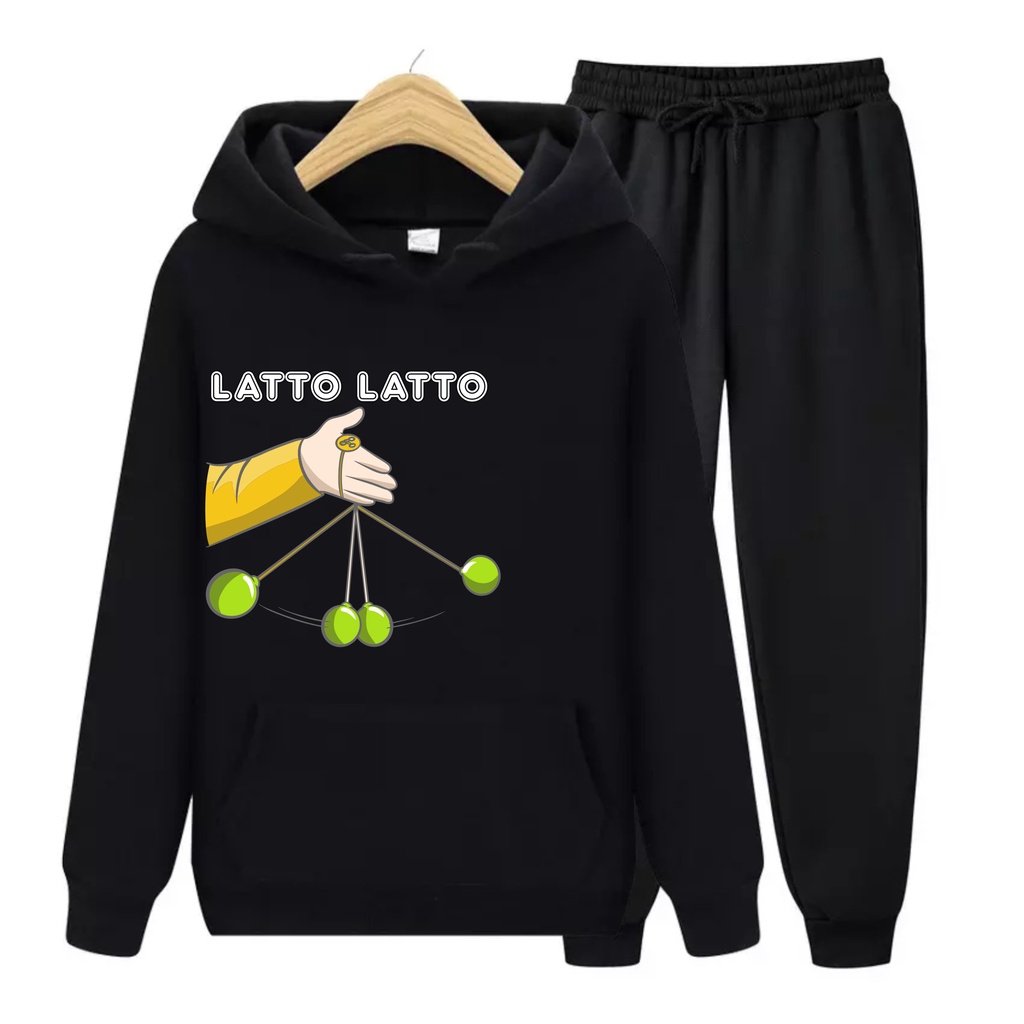 Lato Lato Viral Setelan Dan Atasan Sweater Hoodie Anak Laki Laki/Perempuan Usia 4-13+Tahun Bisa Bayar Ditempat COD