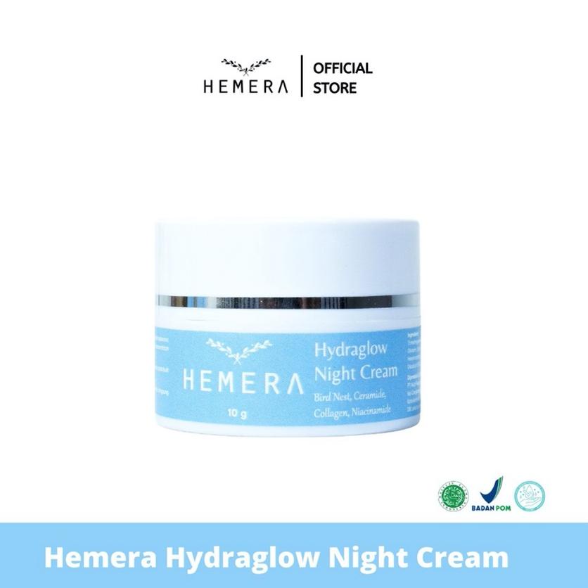 ❆ Hemera Hydraglow Hydra Glow SKIN BARRIER REPAIR BIRU Night Cream Animate Cream Malam Hydra Glow OF