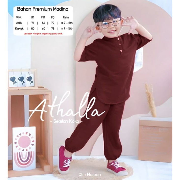 ATHALA SETELAN BAJU MUSLIM ANAK TERBARU