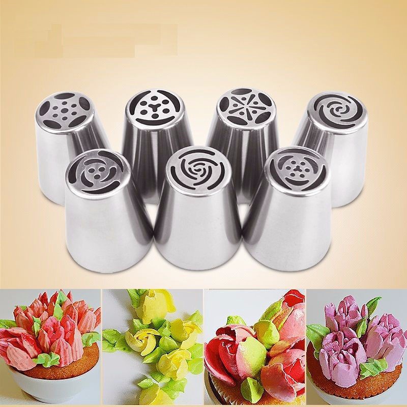 Spuit Piping Icing Bahan Stainless Steel Untuk Dekorasi Kue