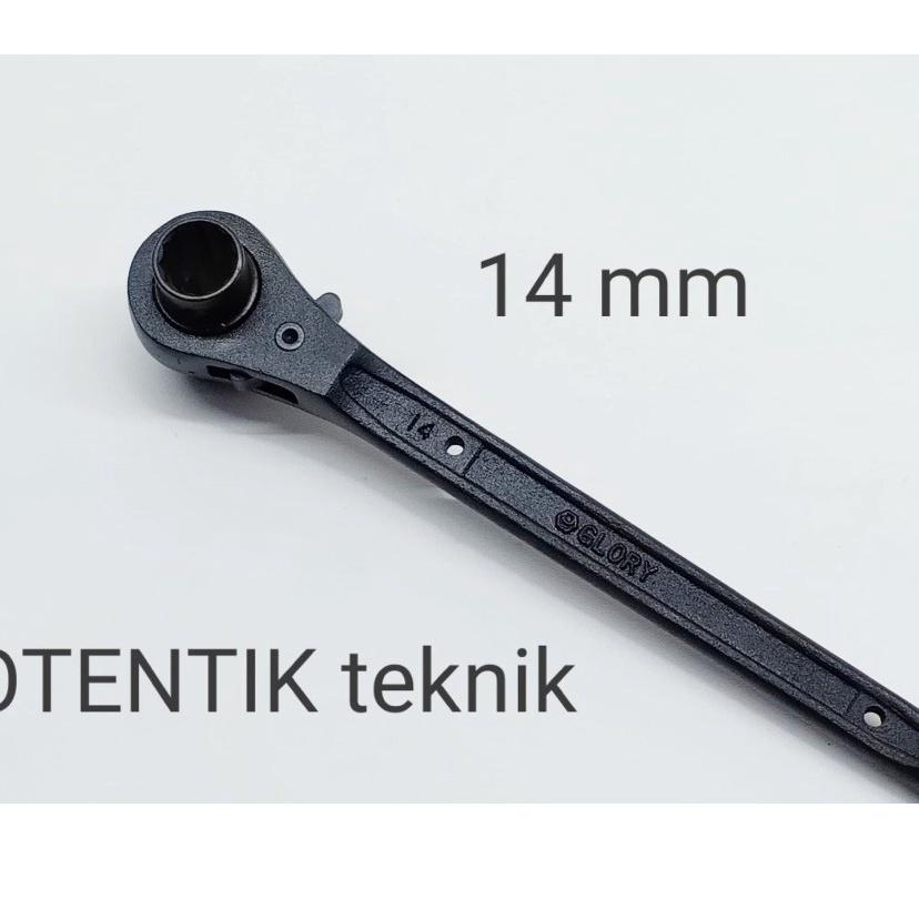 ➭ KUNCI RING RACHET GLORY SKAFOLDING 14 X 17 MM - DOUBLE RATCHET SCAFOLDING MERK GLORY 14x17 - SCAFF