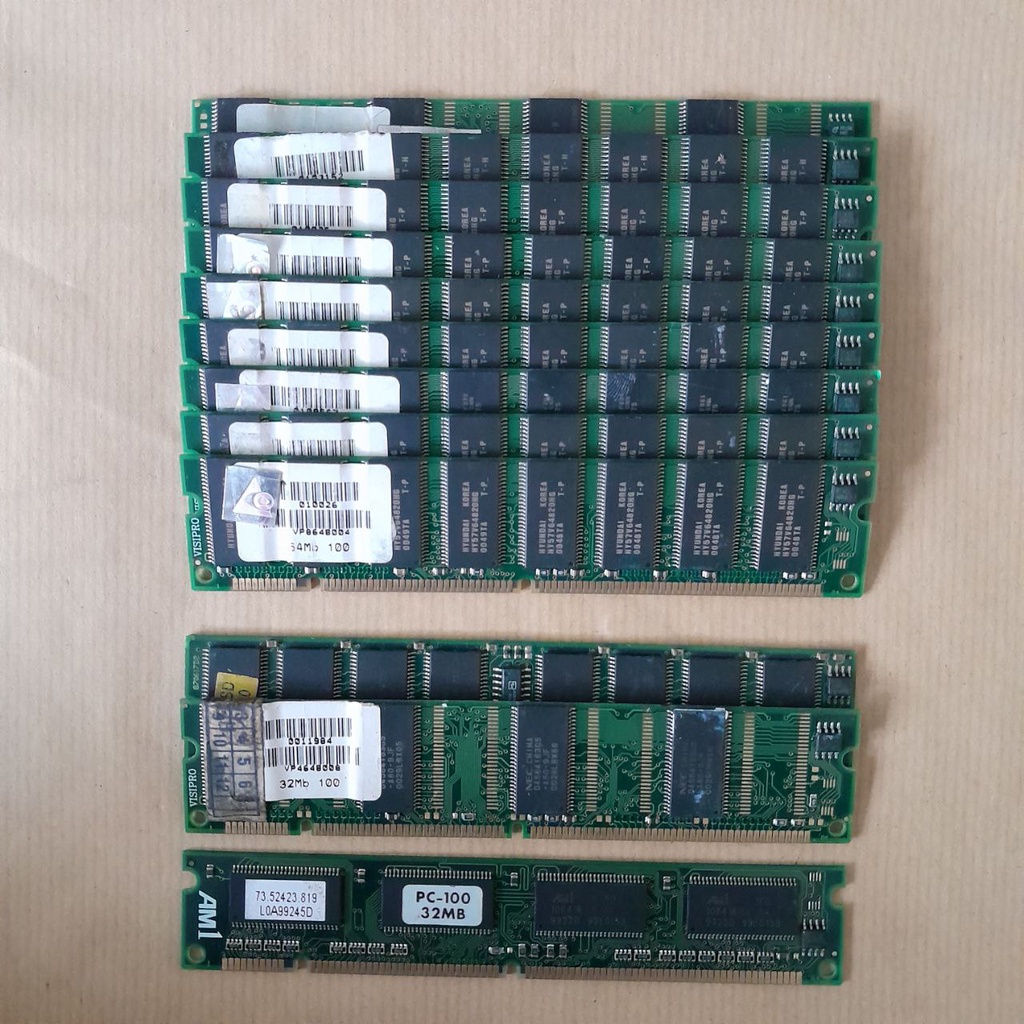 SDRAM 64MB 32MB PC 100