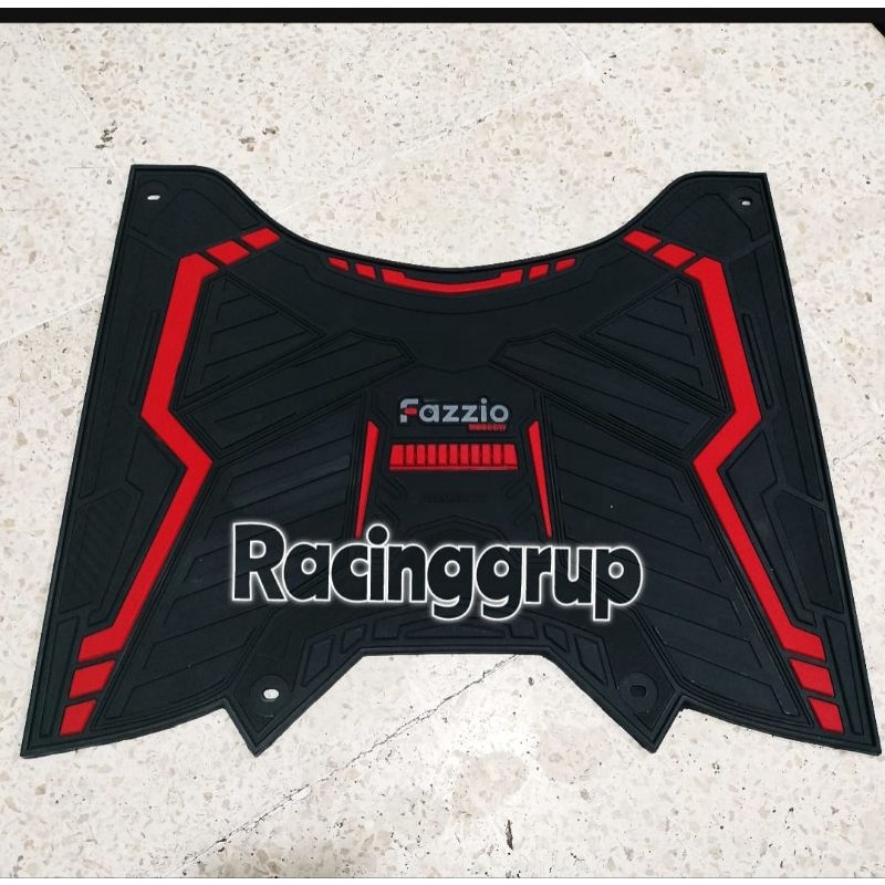 Karpet Fazzio 125 Keset Pijakan Kaki Yamaha Fazzio Bordes Bahan Karet Variasi merah(T432)