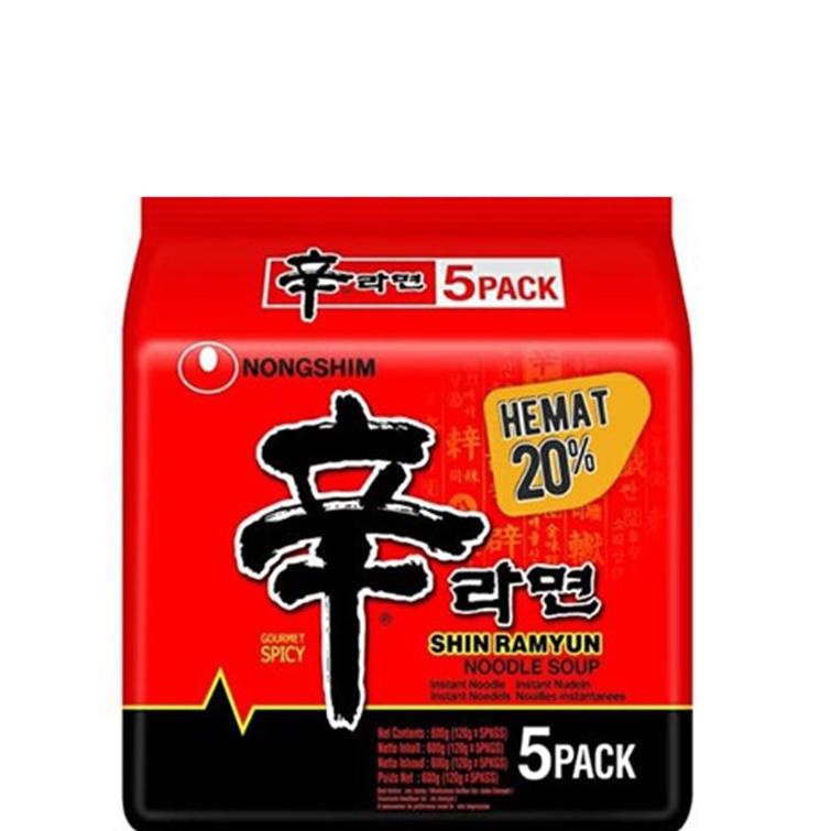 

Import Terlaris Shin Ramyun Mushroom Mie Instan 5 x 120 gr grosir