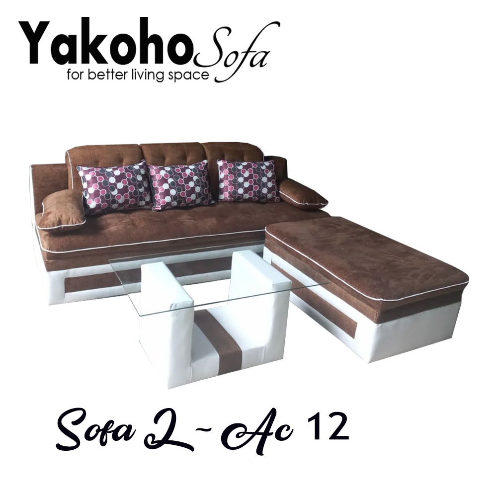 FREE ONGKIR BANDAR LAMPUNG/ Sofa Minimalis L Putus / sudut - Yakoho AC12
