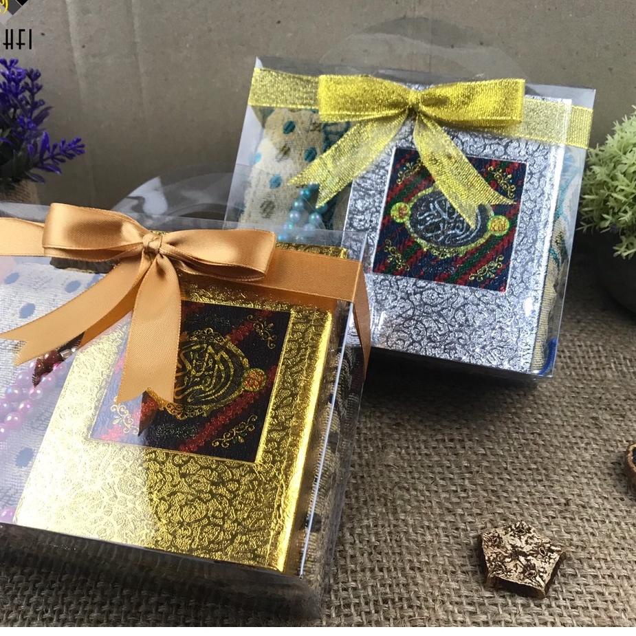 ➦ Souvenir Sovenir Sofenir Suvenir Sajadah Travel Besar & Alquran Kecil / Al Quran Rubu Terjemah - H