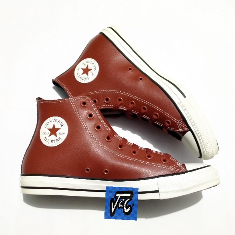 Converse Chuck Taylor All Star Embossed Leather Popped Heritage Dark Terracotta