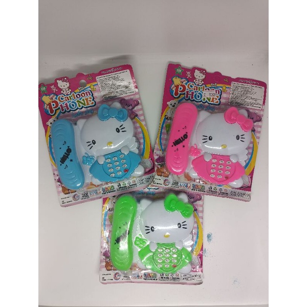 Mainan anak telpon hello kitty cartoon phone hello kitty ST2563