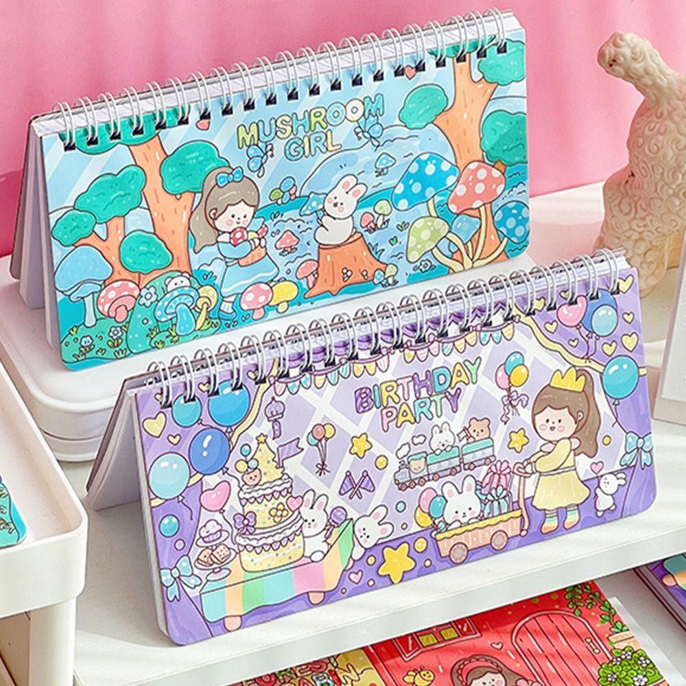 Mxbeauty Weekly Planner Notebook Kreatif Kartun Isi Sendiri Akun Tangan Anak Alat Tulis Agenda Diary Book