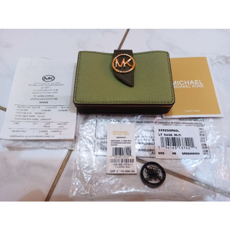 MK Greenwich Card Holder 2022 Green