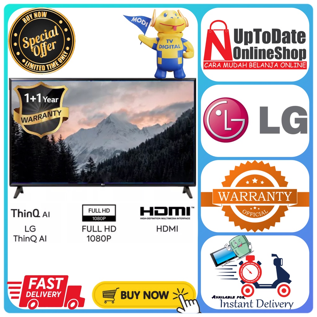 TV LED 43INCH LG 43LM5500PTA 43LM5500 43LM DIGITAL TV LED HDMI USB MOVIE FHD ThinQ AI LED TV