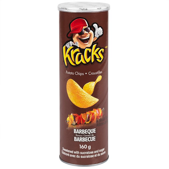 KRACKS POTATO CHIPS 160GR BBQ