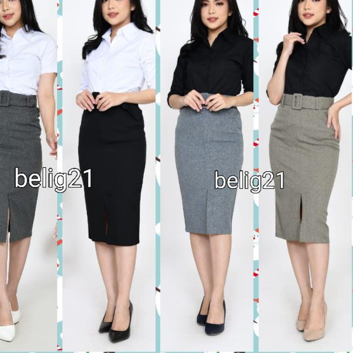 Rok Kerja Span Pendek 7 8 Androk Sepan Kantor Rok Span Rok Pendek wanita Rok Span Hitam Rok Hitam Pe