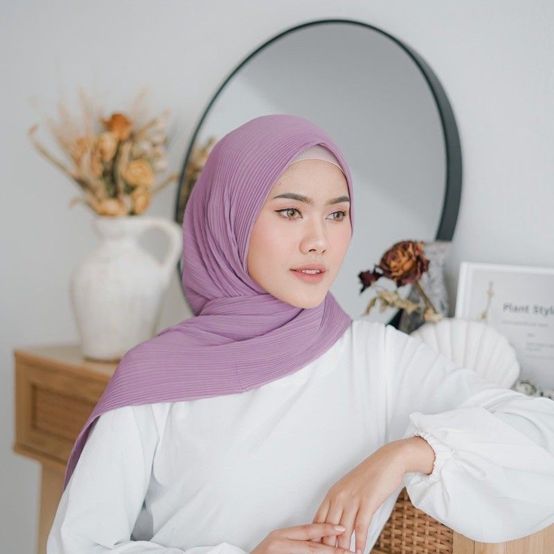 HIJAB PASHMINA PLISKET CERUTY BABY DOLL SIZE 180X75/KERUDUNG HIJAB PASHMINA PLISKET CERUTY BABY DOLL