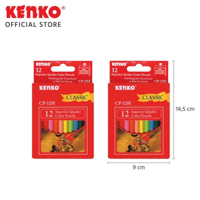 

Pensil 12 Warna Pendek Kenko CP-12H