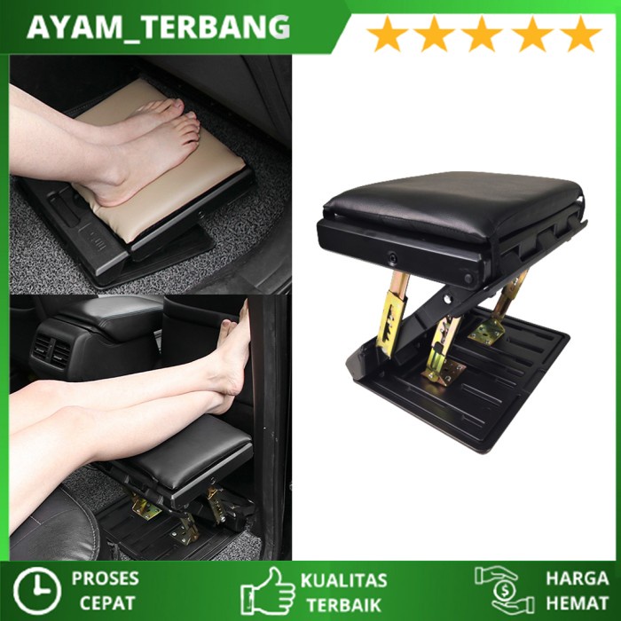 SANDARAN KAKI MOBIL TATAKAN CAR FOOT REST KURSI KAKI FOOT STOOL