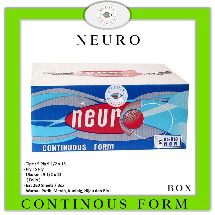 

NEURO - Continous Form K 5 Ply 9 1/2 x 13 - Folio - NCR - Box
