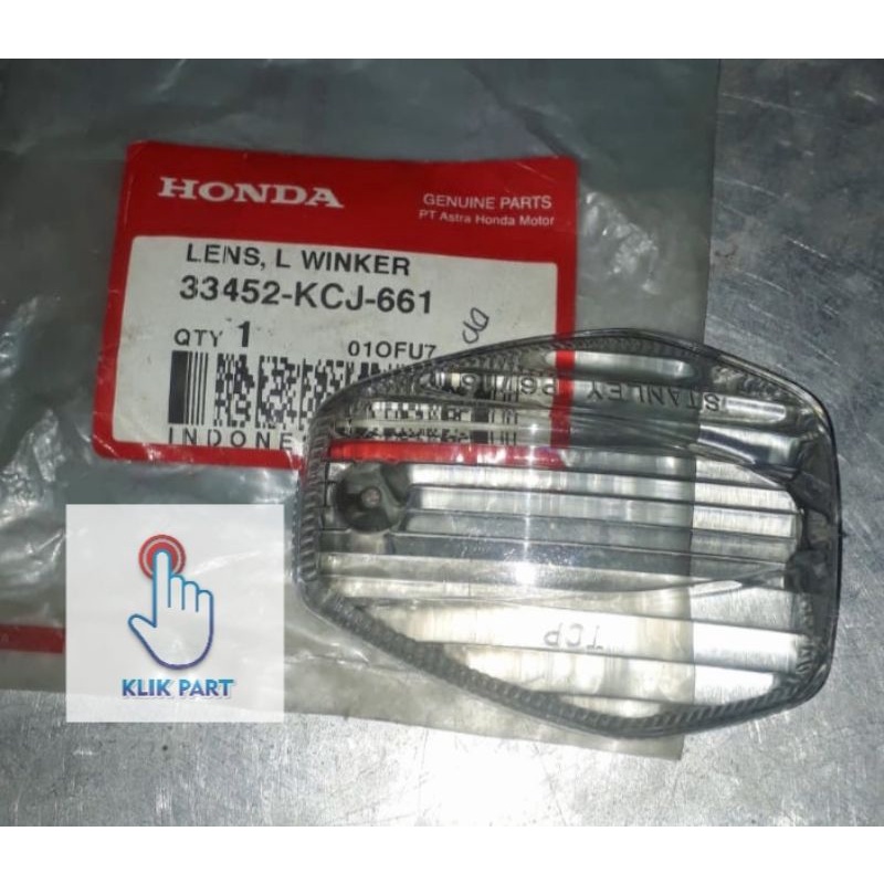 33452-KCJ-661 LENSA L WINKER  lensa lampu sein depan kiri tiger revo