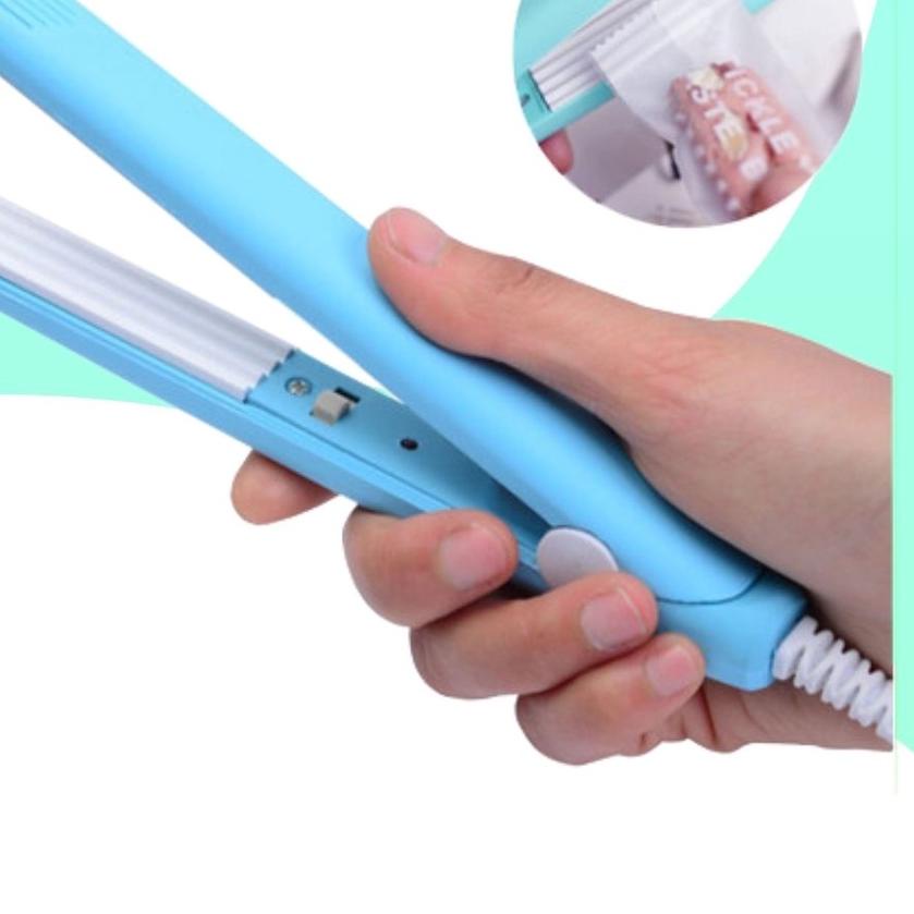 ✸ NVsport Alat Perekat Plastik Mini Hand Sealer Mesin Pres Plastik Segel Makanan Elektrik Bungkus Sn