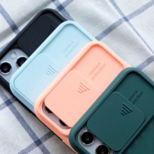 Kirim Sekarang.. SLIDE CAMERA LENS PROTECTION SOFTCASE FOR IPHONE 6 7 8 + X XS MAX XR 11 12 MINI PRO
