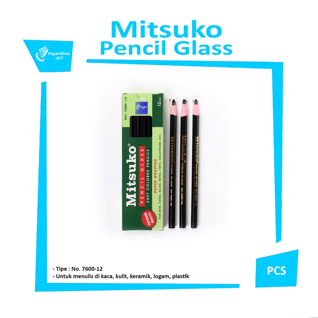 

MITSUKO - Pencil Glass - Pensil Kaca -Pcs