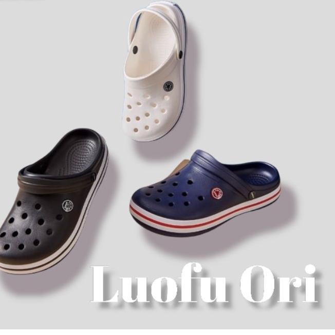✷ SANDAL SLIP ON BAIM POLOS LUOFU SANDAL SELOP UNISEK LUOFU TALI BELAKANG TRENDY SANDAL CEWEK COWOK 