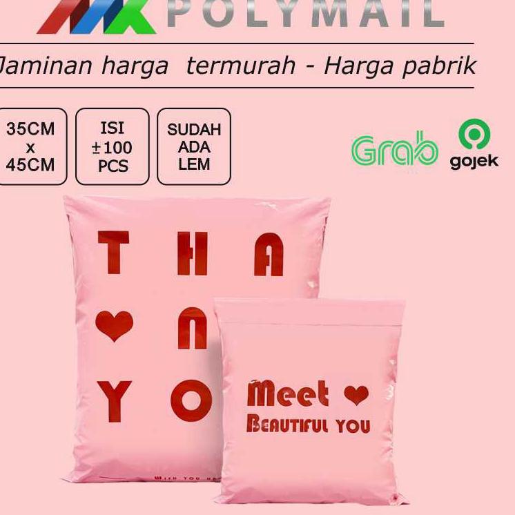 

Sedang Diskon POLYMAILER ±100PCS 35x45CM PINK DENGAN PRINTING PREMIUM GLOSSY PLASTIK POLYMAILER PINK