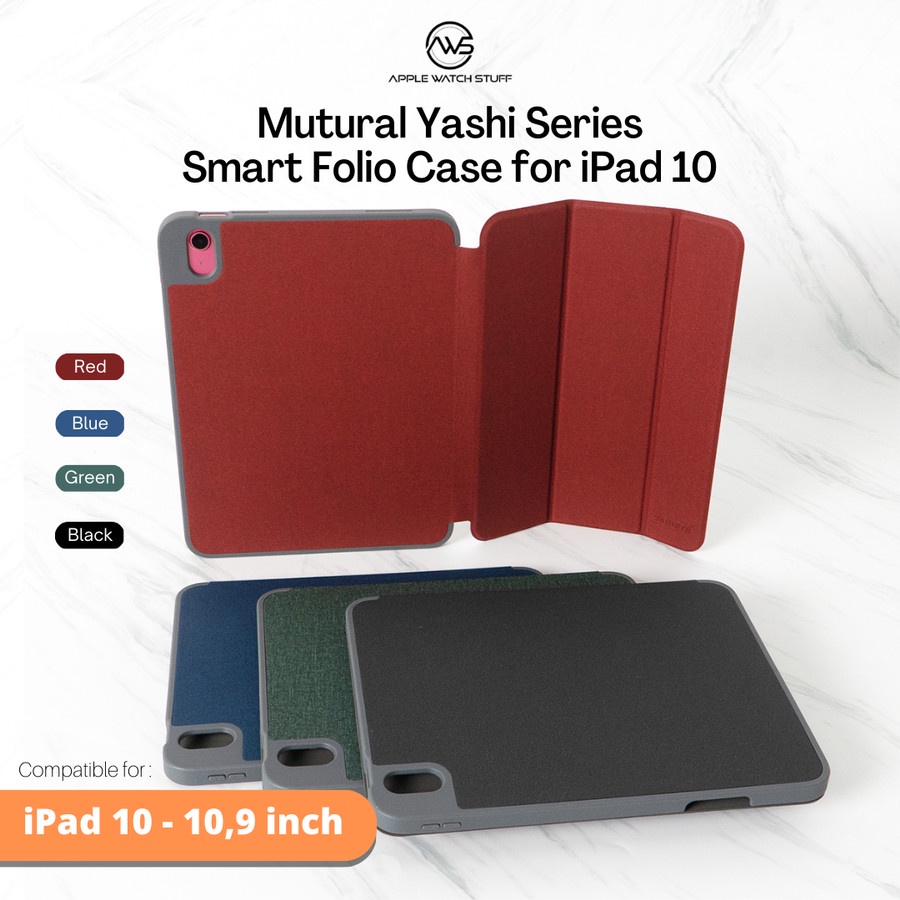 Mutural Yashi Series Smart Folio Case For iPad 10 2022 10.9 inch