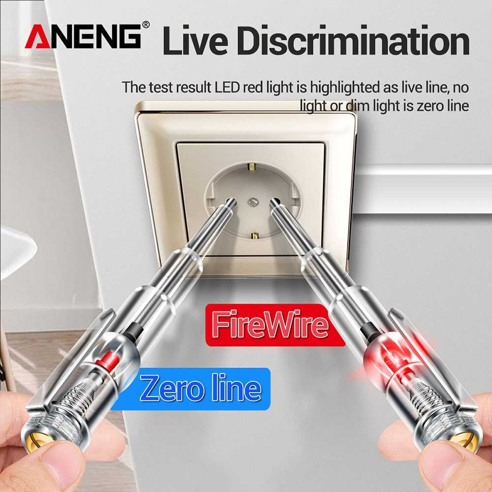 Obeng Tester Pen Tespen Listrik with Indicator LED Testpen Pena Material ABS Test Pen Perkakas Rumah Berkualitas