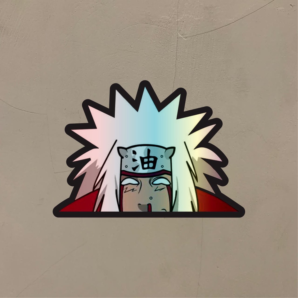 

Stiker Anime Hologram Anime Jiraya Naruto Stiker Case Hp dan Laptop 7 Cm