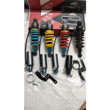 monoshock/shockbreaker belakang DKT tabung pisah model nitron 255mm ninja rr/Sonic old plus kleman d