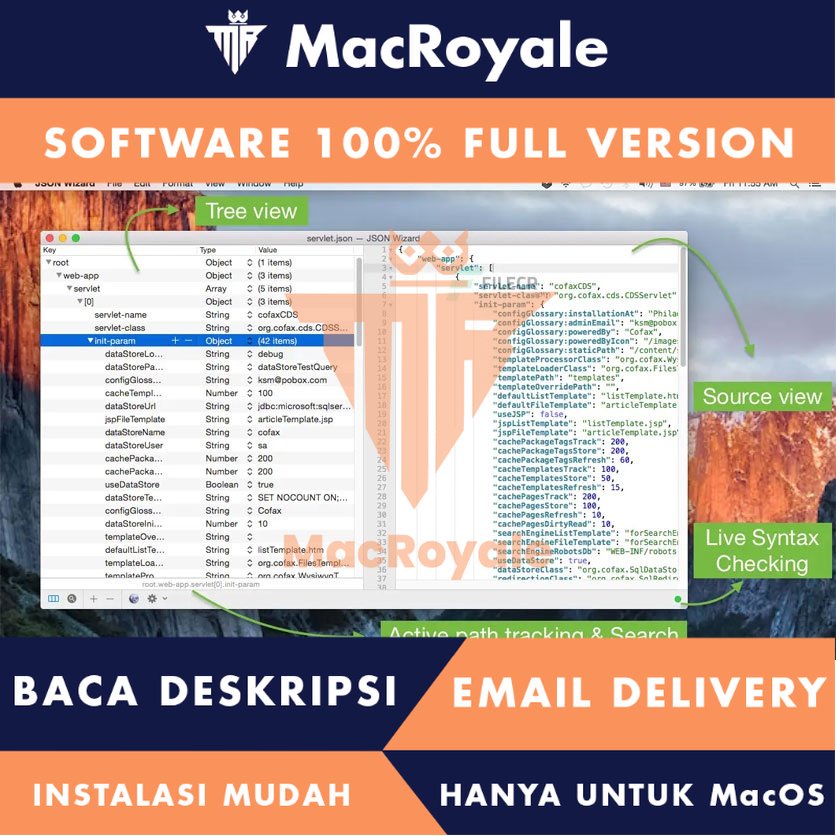 [MacOS] JSON Wizard Full Version Lifetime Full Garansi