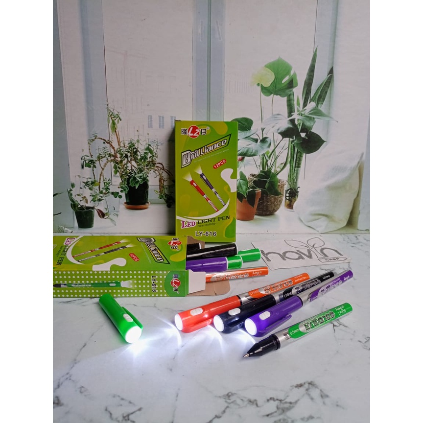 

(12pc) PEN SENTER BRILLINACE PENA LED LIGHT