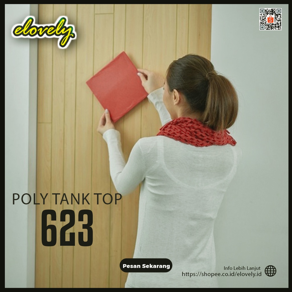 Elovely Pakaian Dalam Wanita Poly Tank Top / Singlet / Kaos Dalam Wanita Cewe Wanita 623 Size S, M, 