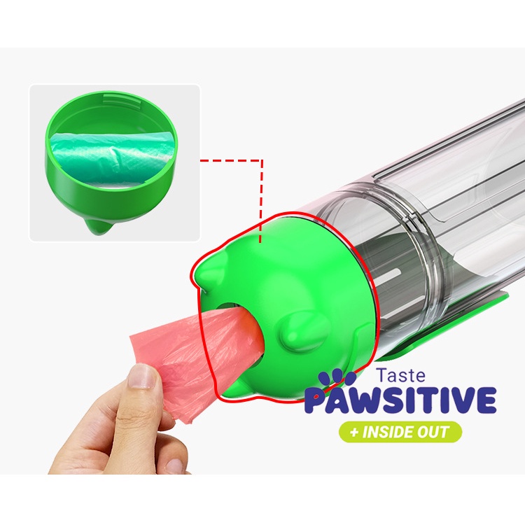 Dog Travel Bottle 4 in 1 Botol Minum Anjing Serbaguna 300ml + Sekop Poop Best Seller