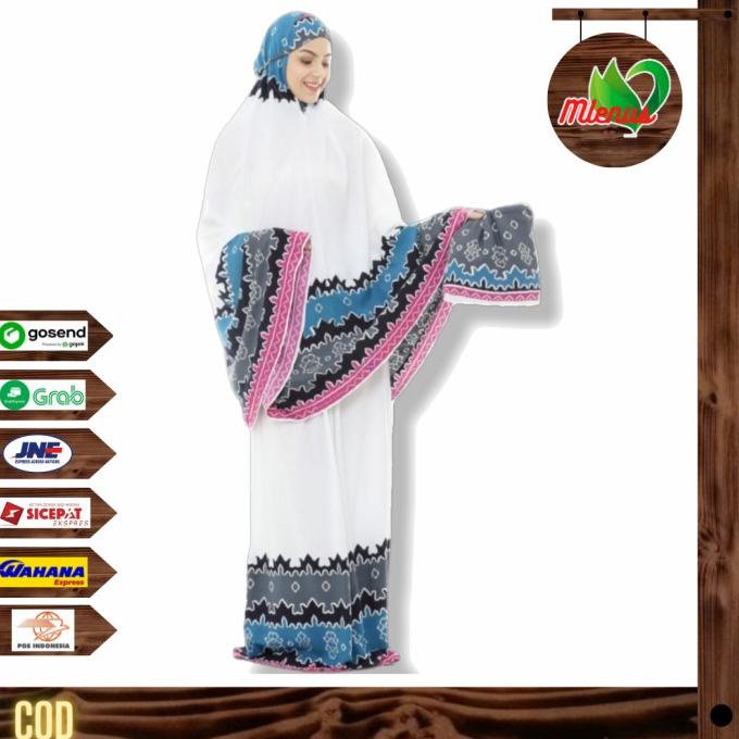Mukenah Dewasa Batik Vintage Cordoba|Mukena Karet Adem Sritex Solo