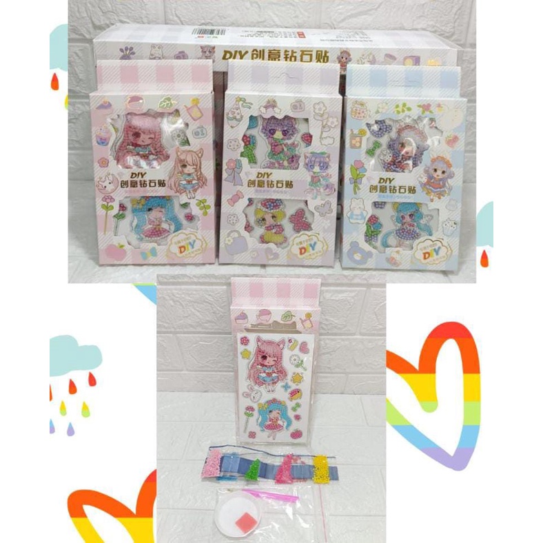 Sticker Diamond [ CUTIE POP ] &amp; Bermacam Karakter