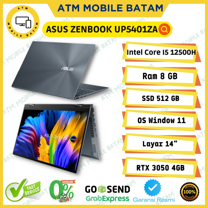 ASUS ZENBOOK FLIP 14 OLED UP5401ZA OLED551 TOUCH I5 8GB 512SSD W11+OHS