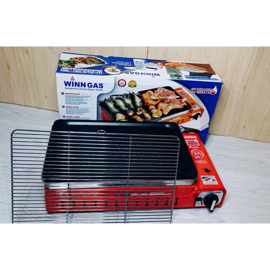 WINN GAS KOMPOR 2WS GRILL & BBQ PORTABLE