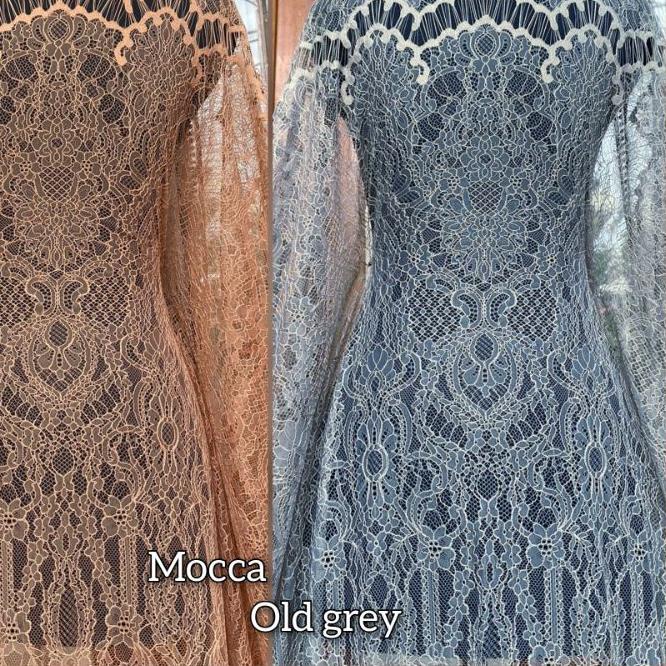 ✲ (TERMURAH) CHANTILLY, SANTILI, BROKAT SANTILI, BRUKAT SANTILI, SEMI PRANCIS, BROKAT HALUS ❋