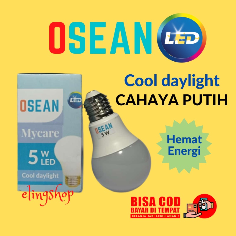 Lampu LED 5 Watt Putih Terang Murah OSEAN