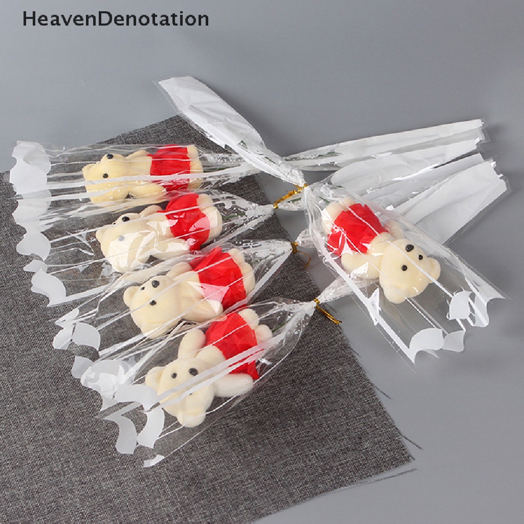 [HeavenDenotation] 1pcs Bear Soap Rose Bouquet Valenes Day Hadiah Untuk Fridend Buket Pernikahan Dekorasi Rumah Memegang Bunga Mawar Buatan HDV