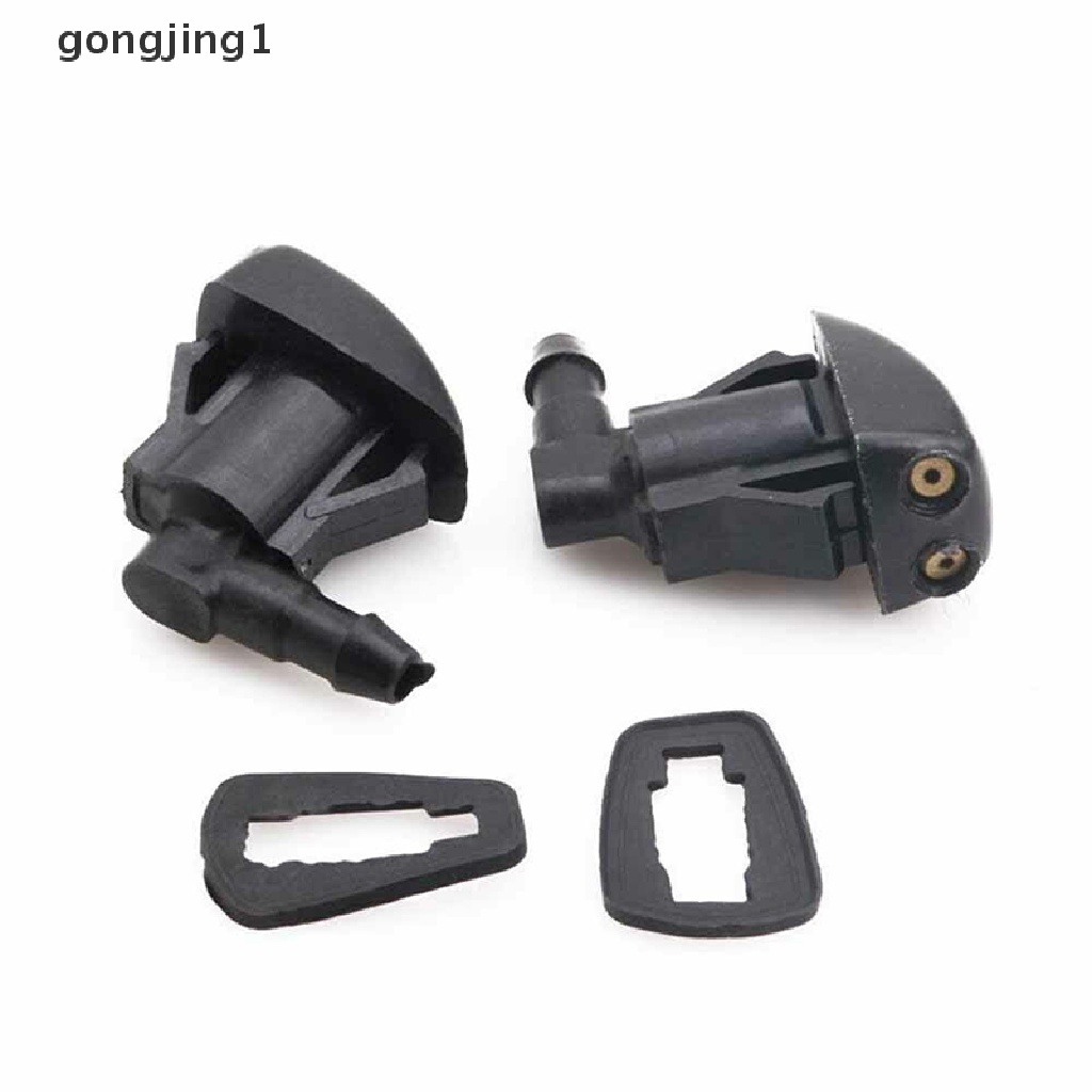 GGG 2pcs Universal Black Auto Car Front Windshield Washer Wiper Nozzle Set  Id