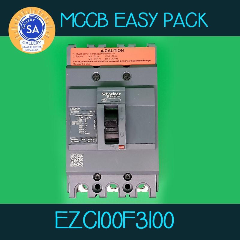 SCHNEIDER MCCB EZC100F 3P 100A EZC100F3100