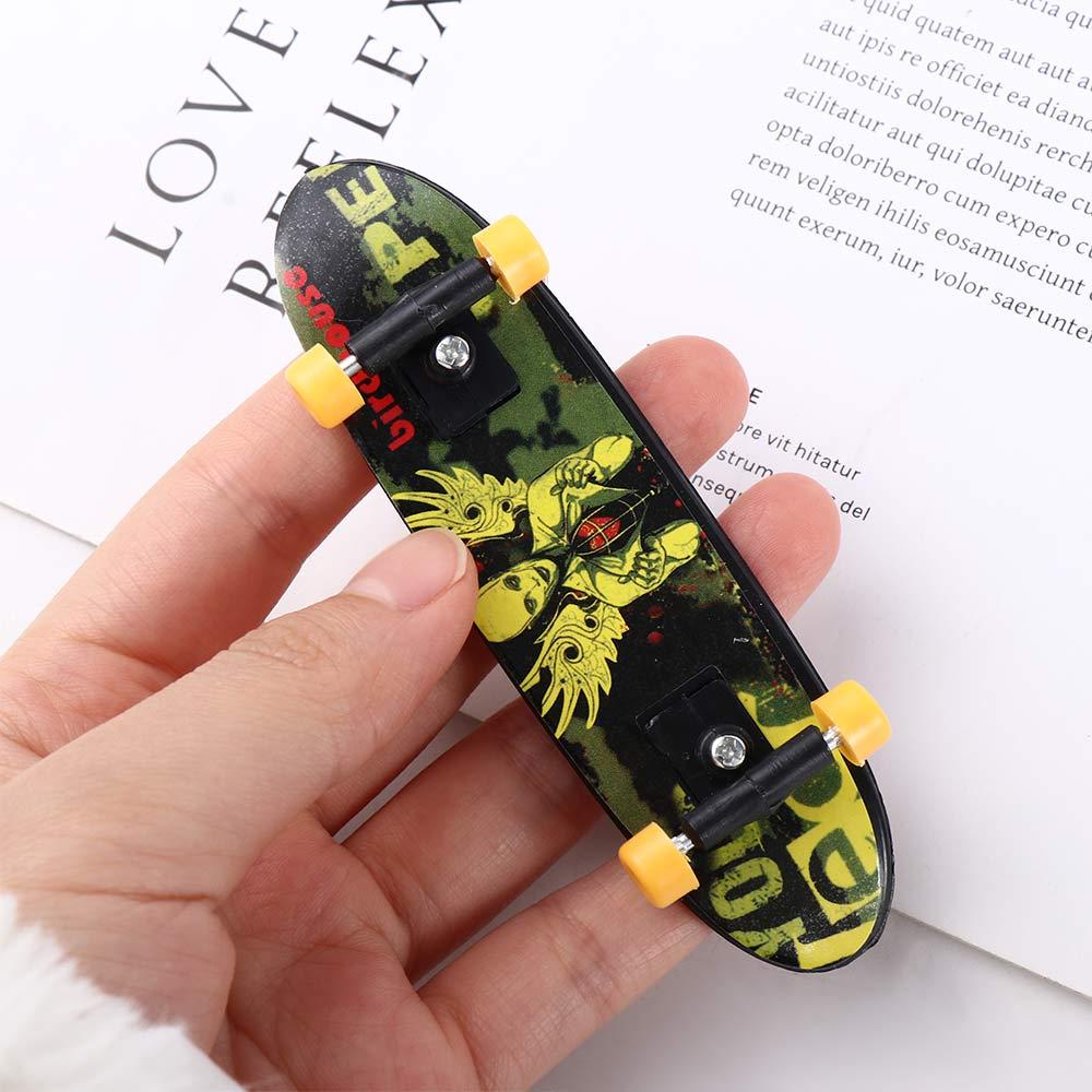 Lanfy Jari Papan Skate Hadiah Natal Profesional Warna Simulasi Acak Mainan Mini Skateboard Surfing Mainan Model Skateboard Mainan Jari Edukasi Fingerboard Mainan