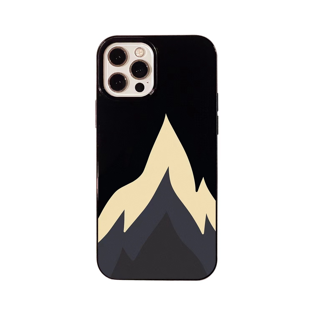 IPHONE Ins Sketsa Api Cocok Untuk Iphone14 14pro 14plus 13 13mini 13pro 13prm iPhone12 7Plus 8Plus Xr XS 13 12mini Pro Max Empat Sudut Casing Ponsel Tahan Guncangan