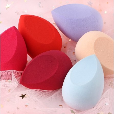 【Bayar di tempat】Makeup Sponge Concealer Halus Kosmetik Powder Puff Cut Bentuk Foundation Water Drop Bevel Make Up Blender